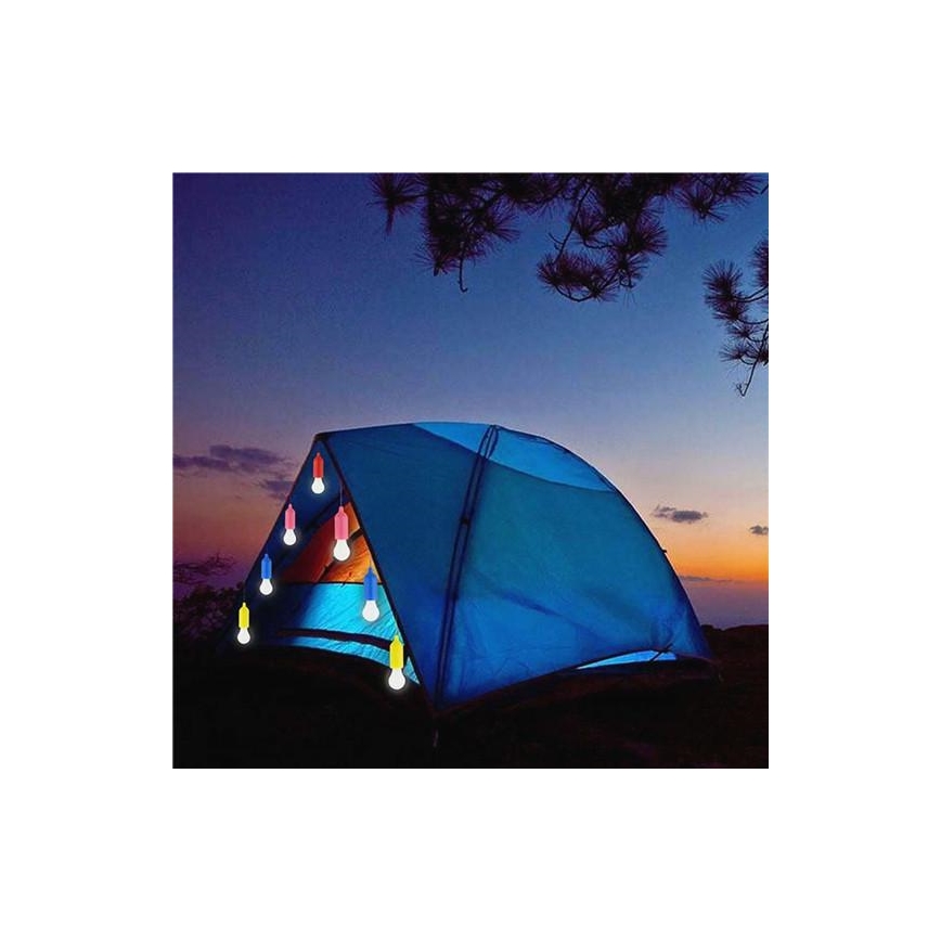 LED Nešiojama lempa LED/1W/3xAAA žalia