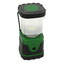 LED Nešiojama lempa LED/3xLR20 IP44 juoda/žalia