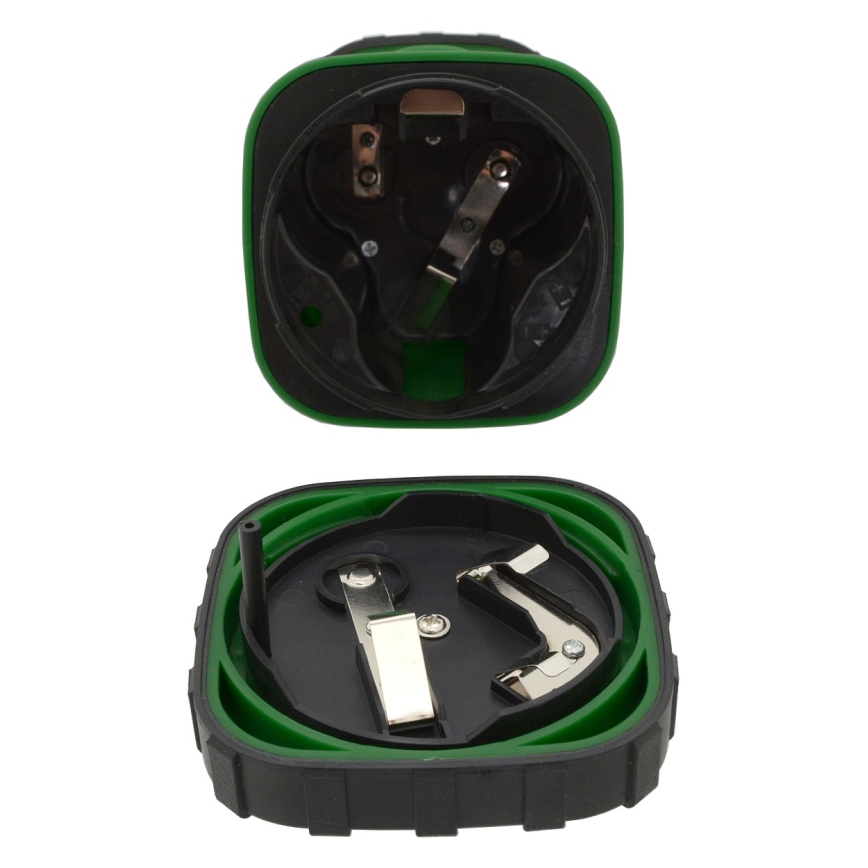 LED Nešiojama lempa LED/3xLR20 IP44 juoda/žalia