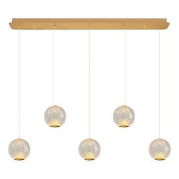LED Pakaba CREMONA 5xLED/5W/230V 3000K auksinė