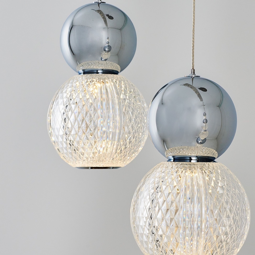 LED pakabinam CREMONA LED/27W/230V 3000K matinė chromas