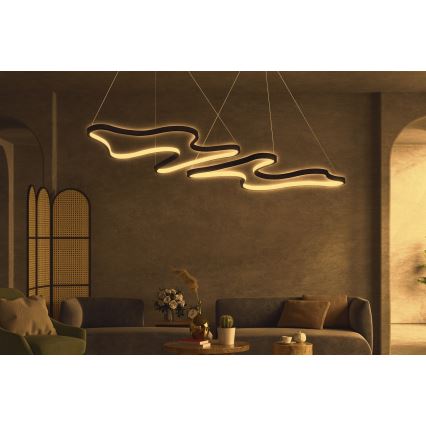 LED Pakabinama lemputė DUPLE ARTISAN LED/80W/230V 4000K juoda