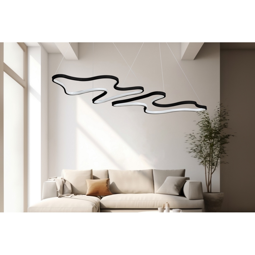 LED Pakabinama lemputė DUPLE ARTISAN LED/80W/230V 4000K juoda