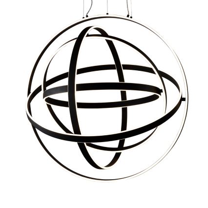 LED pakabinama liustra ant laido COPERNICUS LED/260W/230V juoda