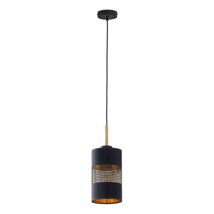 LED pakabinama liustra ant troselio BOGART 1xE27/15W/230V juoda/auksinė