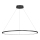 LED pakabinama liustra ant troselio SATURNO LED/57W/230V Ø 100 cm IP44 juoda