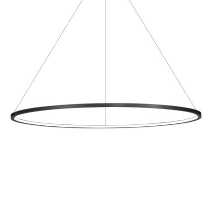 LED pakabinama liustra ant troselio SATURNO LED/57W/230V Ø 100 cm IP44 juoda