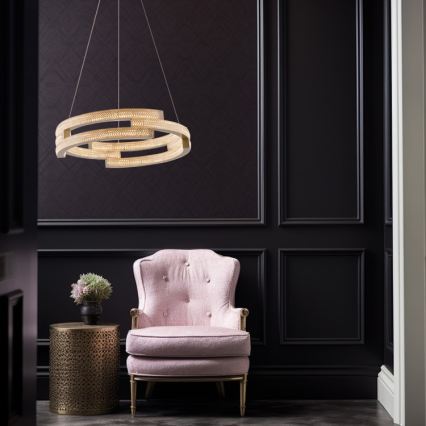 LED pakabinama liustra TARJA LED/36W/230V 3000/4000/6000K skers. 60 cm auksinė