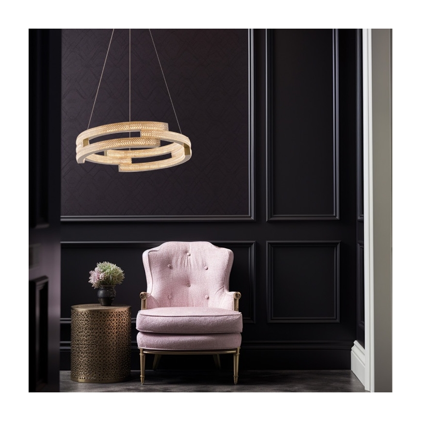 LED pakabinama liustra TARJA LED/36W/230V 3000/4000/6000K skers. 60 cm auksinė