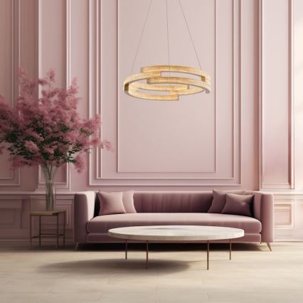 LED pakabinama liustra TARJA LED/36W/230V 3000/4000/6000K skers. 60 cm auksinė