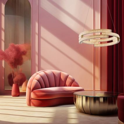 LED pakabinama liustra TARJA LED/36W/230V 3000/4000/6000K skers. 60 cm auksinė