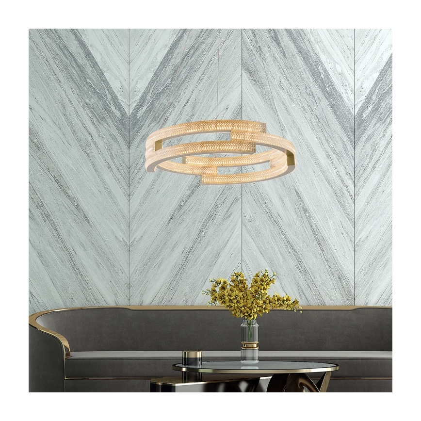 LED pakabinama liustra TARJA LED/36W/230V 3000/4000/6000K skers. 60 cm auksinė