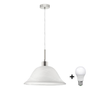 LED Pakabinamas sietynas 1xE27/60W/230V balta