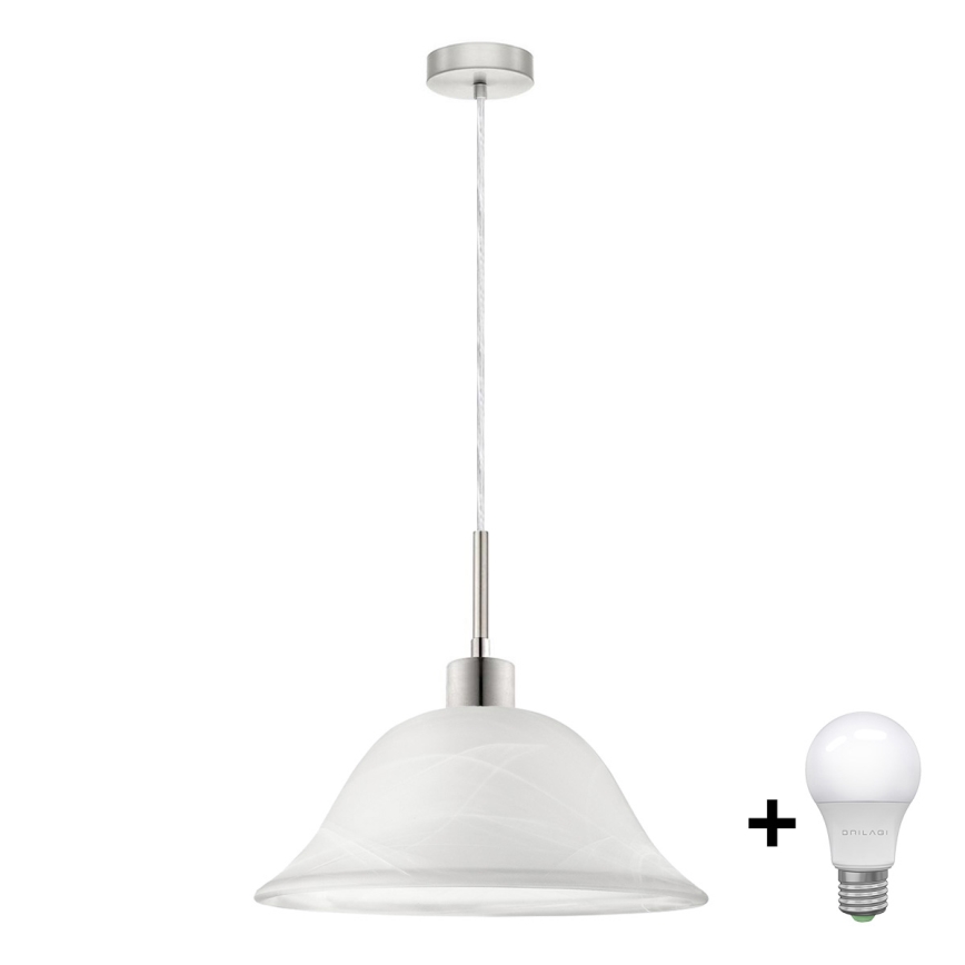 LED Pakabinamas sietynas 1xE27/60W/230V balta