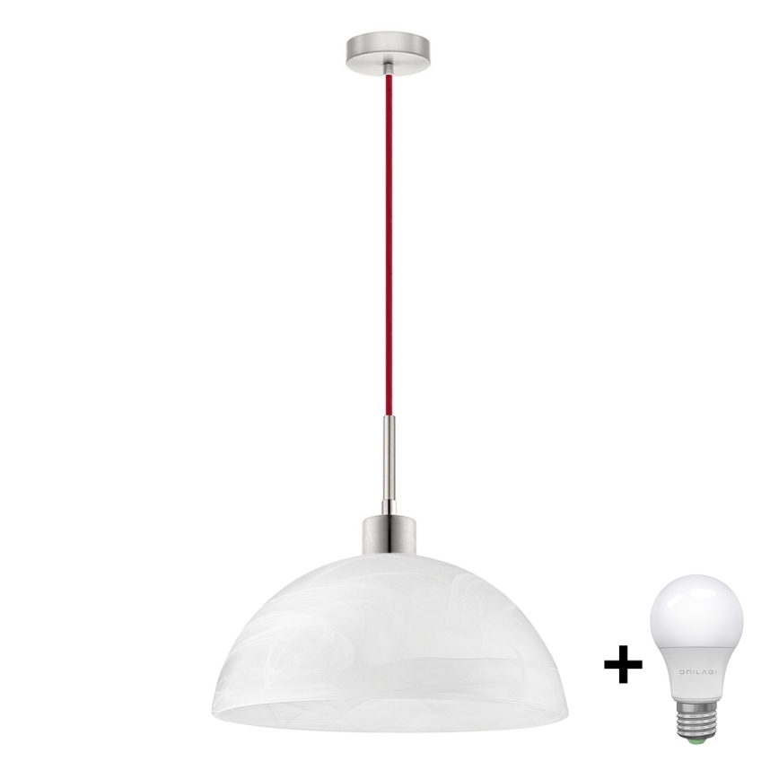 LED Pakabinamas sietynas 1xE27/60W/230V balta