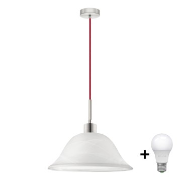 LED Pakabinamas sietynas 1xE27/60W/230V balta