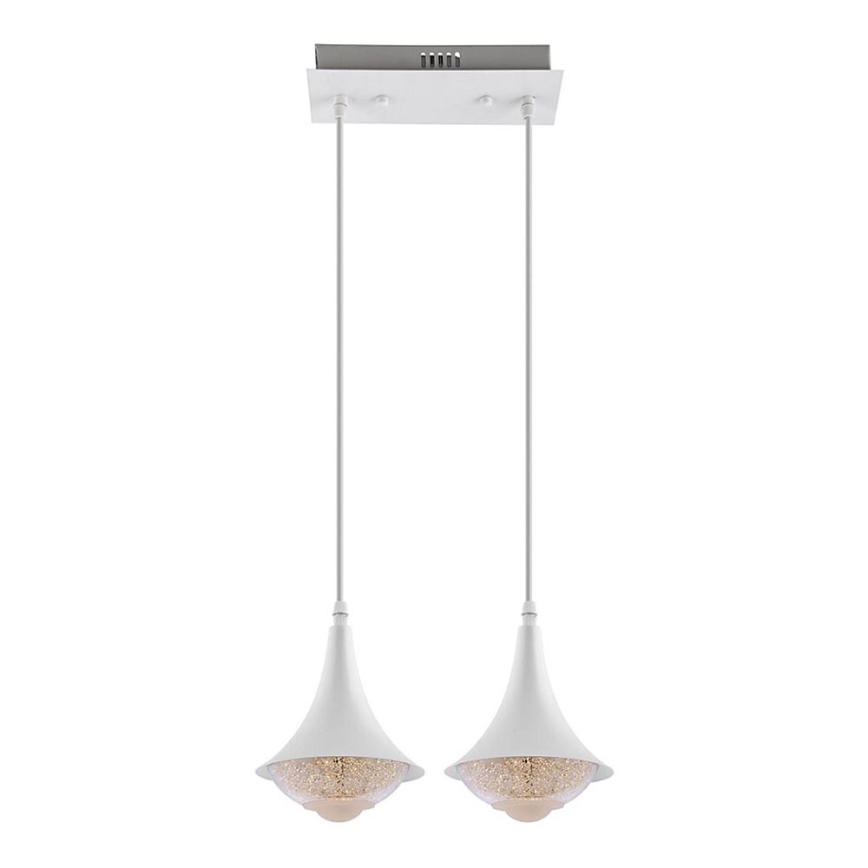 LED Pakabinamas sietynas 2xLED/9W/230V balta