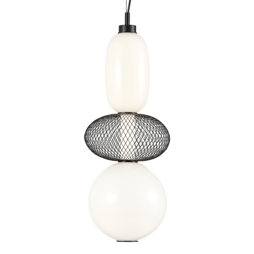 LED Pakabinamas sietynas ARAME LED/23W/230V diametras 22 cm juoda