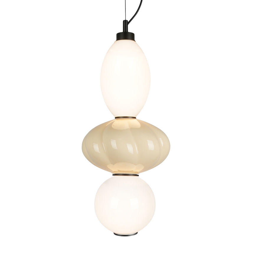 LED Pakabinamas sietynas ASCOLI LED/18W/230V diametras 20 cm smėlio spalva