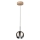 LED Pakabinamas sietynas BALL WOOD 1xGU10/5W/230V matinio ąžuolo