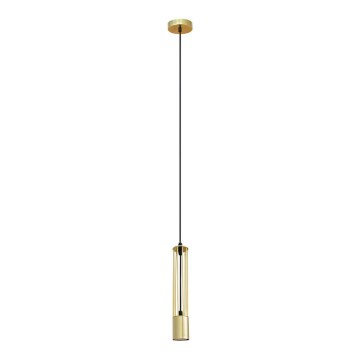 LED Pakabinamas sietynas BARS 1xGU10/4,8W/230V aukso