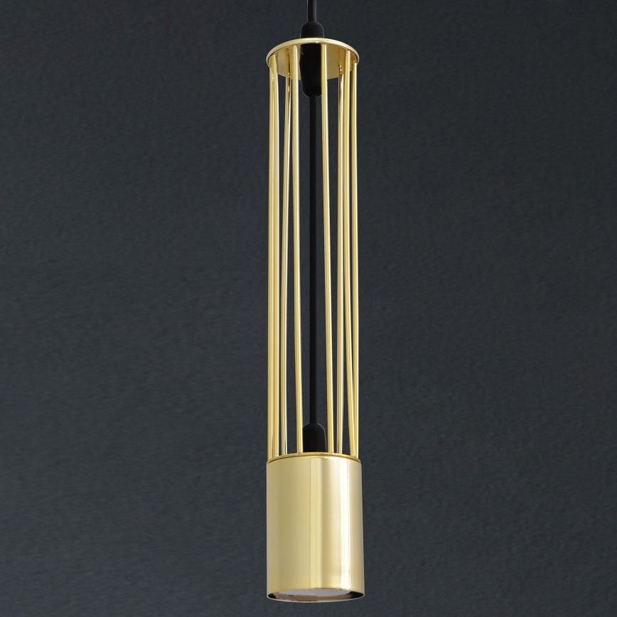 LED Pakabinamas sietynas BARS 1xGU10/4,8W/230V aukso