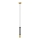 LED Pakabinamas sietynas BARS 1xGU10/4,8W/230V juodas/aukso