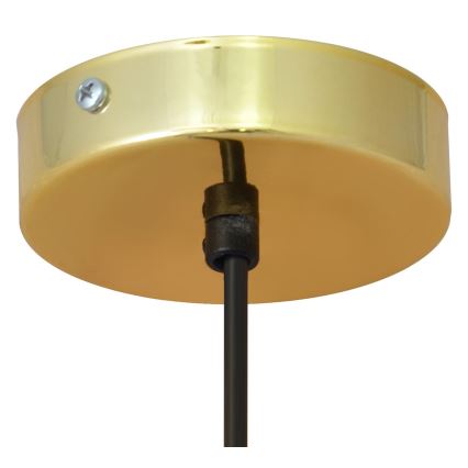 LED Pakabinamas sietynas BARS 1xGU10/4,8W/230V juodas/aukso