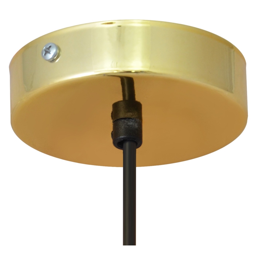 LED Pakabinamas sietynas BARS 1xGU10/4,8W/230V juodas/aukso