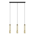 LED Pakabinamas sietynas BARS 3xGU10/4,8W/230V aukso