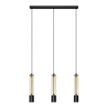 LED Pakabinamas sietynas BARS 3xGU10/4,8W/230V aukso/juoda