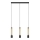 LED Pakabinamas sietynas BARS 3xGU10/4,8W/230V aukso/juoda