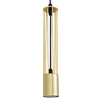 LED Pakabinamas sietynas BARS 3xGU10/4,8W/230V aukso/juoda