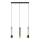 LED Pakabinamas sietynas BARS 3xGU10/4,8W/230V juodas/aukso