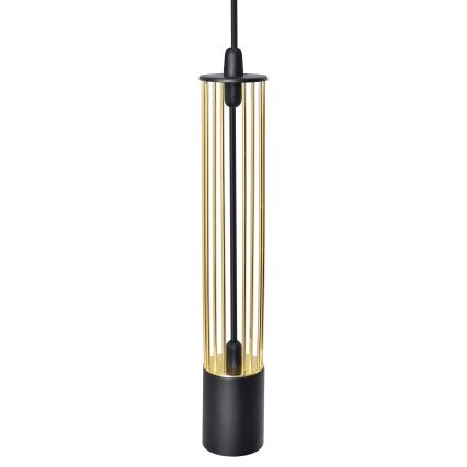 LED Pakabinamas sietynas BARS 3xGU10/4,8W/230V juodas/aukso