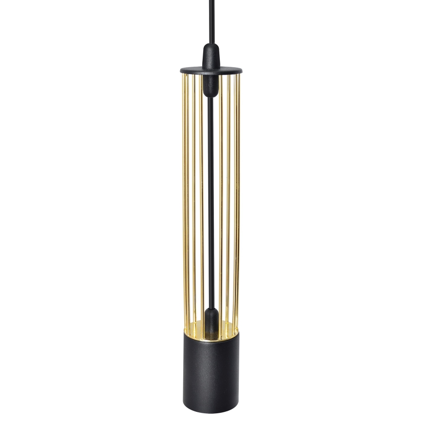 LED Pakabinamas sietynas BARS 3xGU10/4,8W/230V juodas/aukso