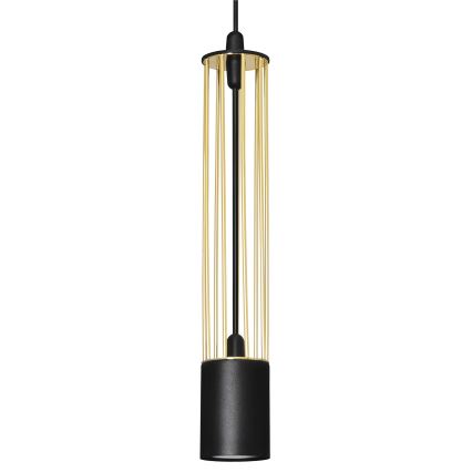 LED Pakabinamas sietynas BARS 3xGU10/4,8W/230V juodas/aukso