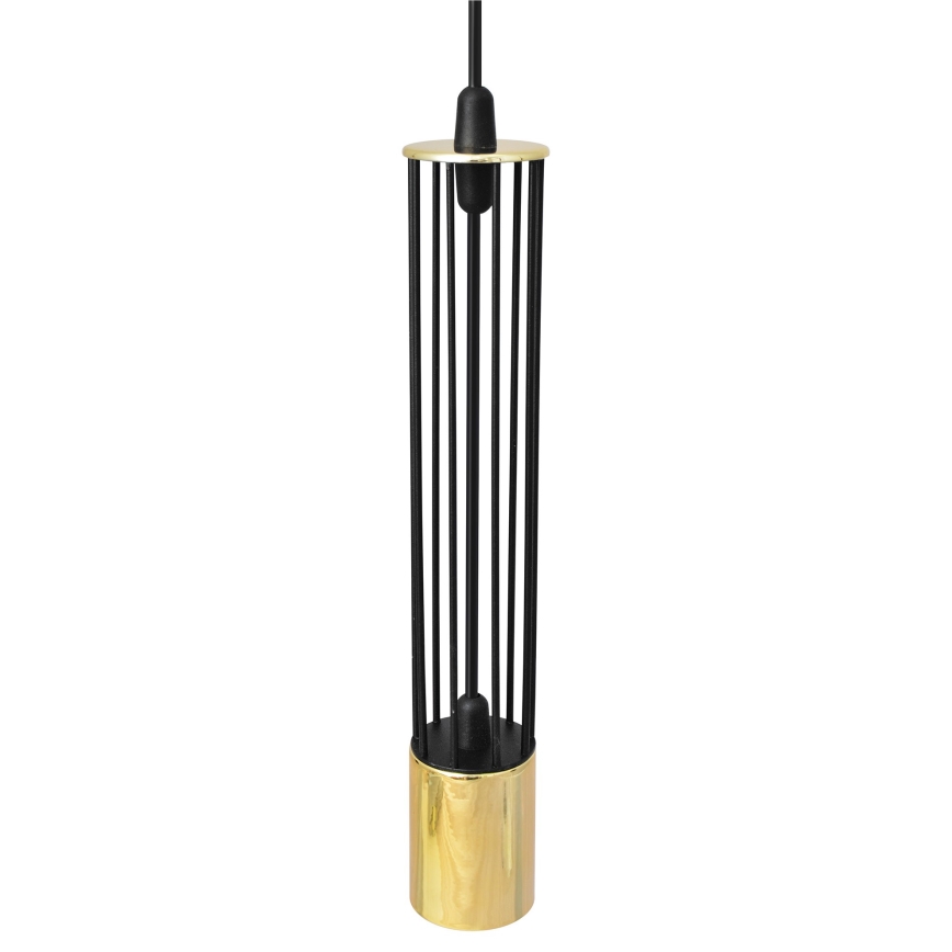 LED Pakabinamas sietynas BARS 3xGU10/4,8W/230V juodas/aukso