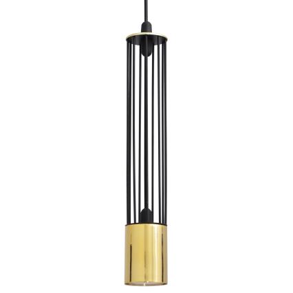 LED Pakabinamas sietynas BARS 3xGU10/4,8W/230V juodas/aukso