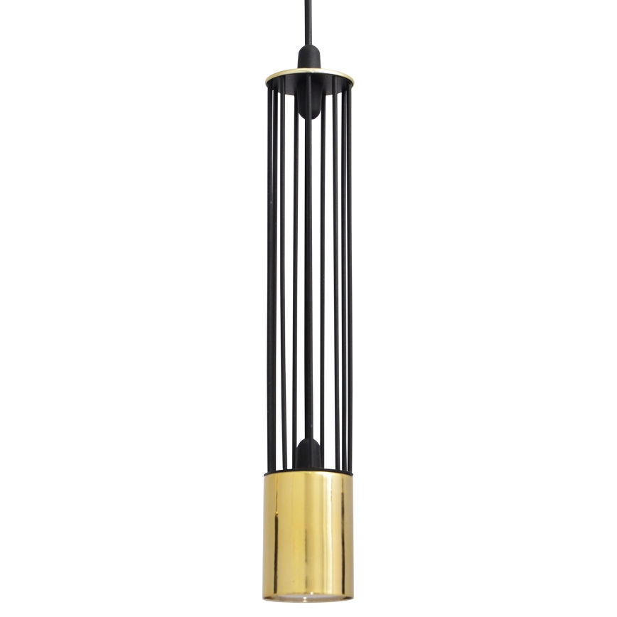 LED Pakabinamas sietynas BARS 3xGU10/4,8W/230V juodas/aukso