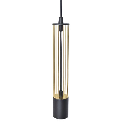 LED Pakabinamas sietynas BARS 3xGU10/4,8W/230V juodas/aukso