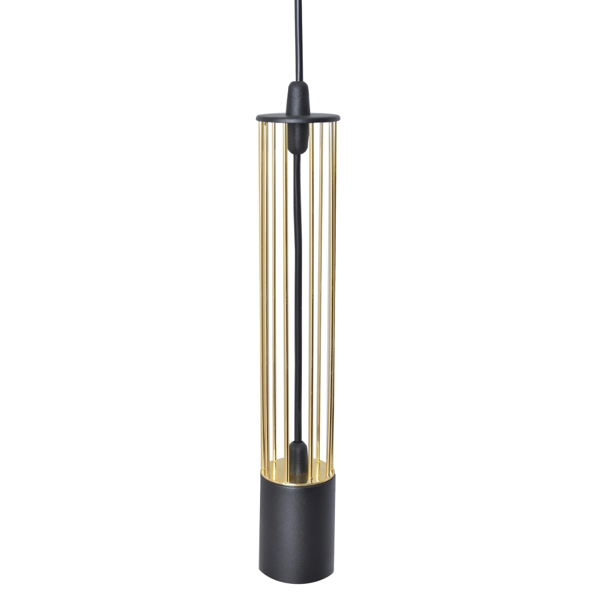 LED Pakabinamas sietynas BARS 3xGU10/4,8W/230V juodas/aukso