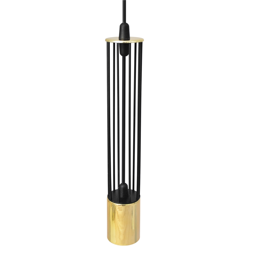 LED Pakabinamas sietynas BARS 3xGU10/4,8W/230V juodas/aukso