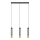 LED Pakabinamas sietynas  BARS 3xGU10/4,8W/230V juodas/aukso