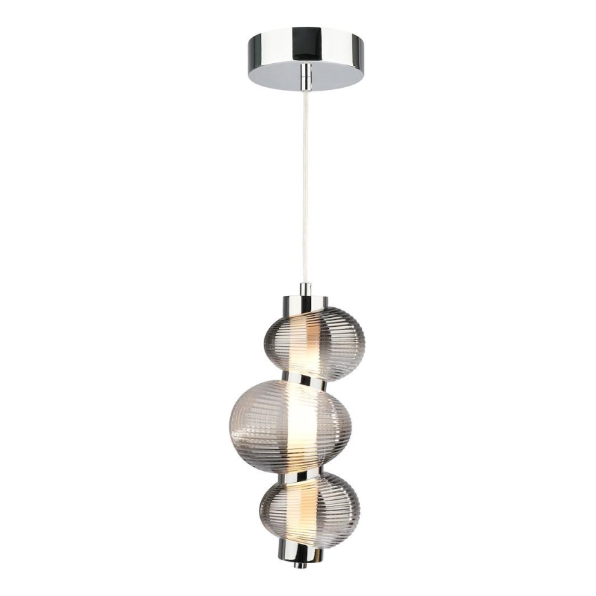 LED Pakabinamas sietynas BOLLA LED/12W/230V diametras 16 cm dūminis
