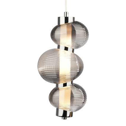 LED Pakabinamas sietynas BOLLA LED/12W/230V diametras 16 cm dūminis