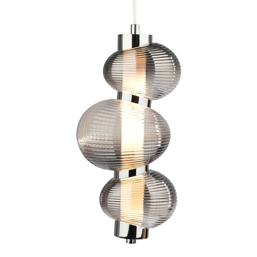 LED Pakabinamas sietynas BOLLA LED/12W/230V diametras 16 cm dūminis
