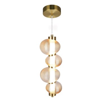 LED Pakabinamas sietynas BOLLA LED/17W/230V diametras 16 cm auksas/dūminis