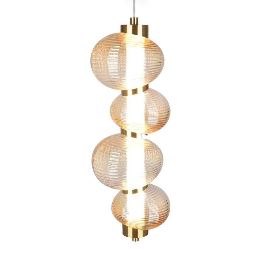 LED Pakabinamas sietynas BOLLA LED/17W/230V diametras 16 cm auksas/dūminis
