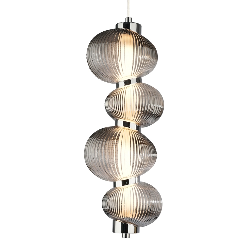 LED Pakabinamas sietynas BOLLA LED/17W/230V diametras 16 cm blizgus chromas/dūminis